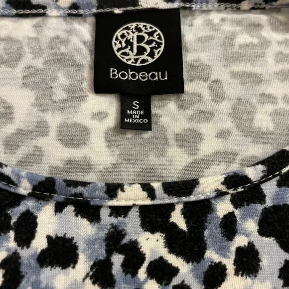 Bobeau animal print tunic shirt size S - Picture 7 of 8